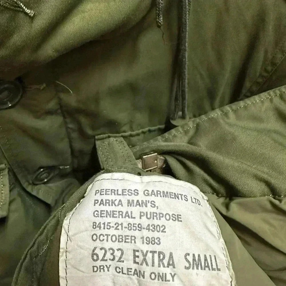 Vintage Military Green Field Jacket - Picture 3 of 6